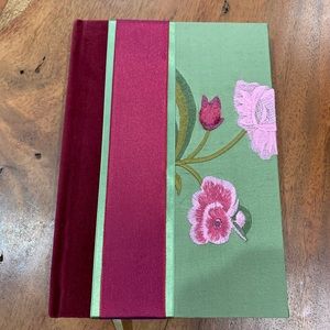 Molly West Handbound Book Handmade New Journal diary brag book pink green flower